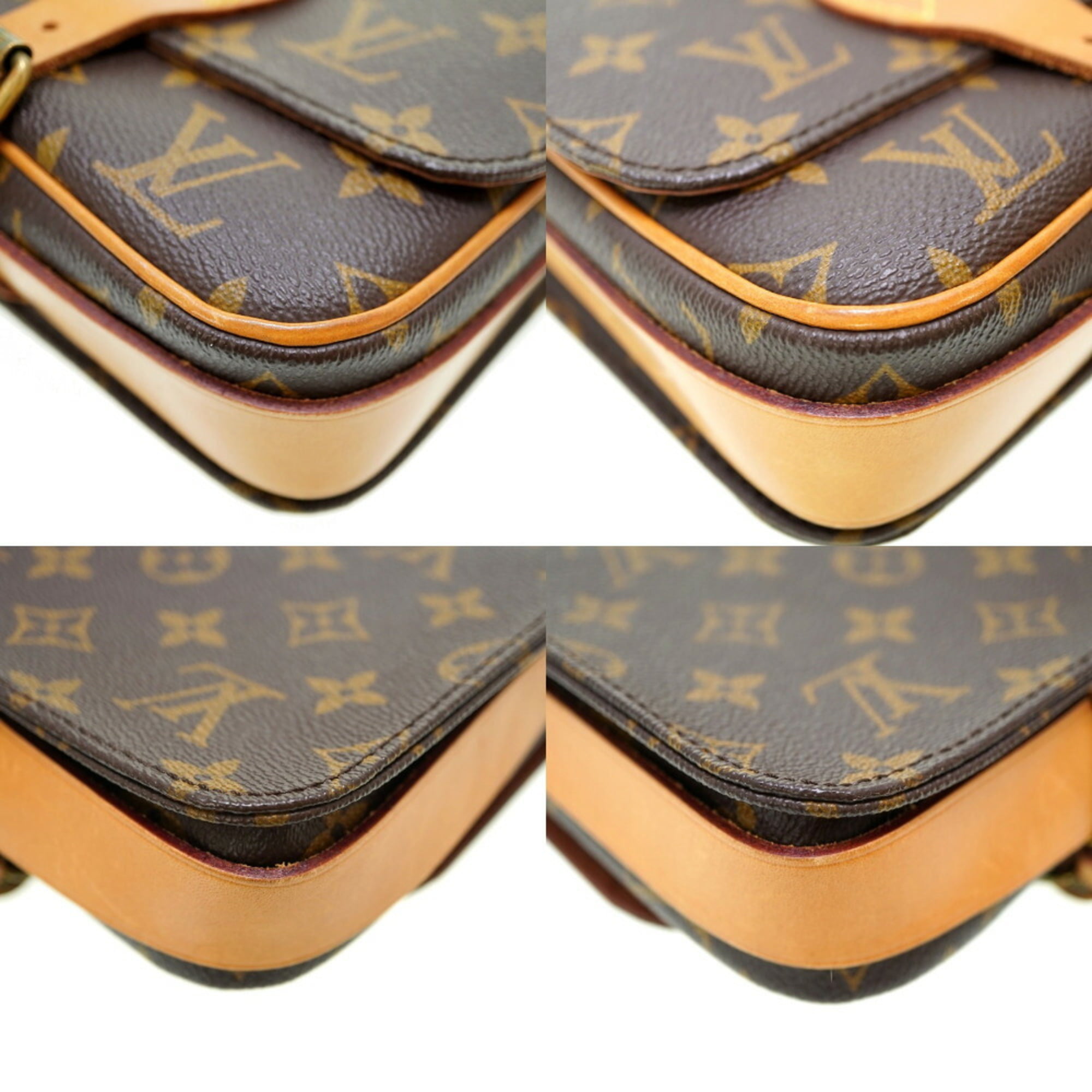 Authenticated Used LOUIS VUITTON Louis Vuitton Mini Cartesier Monogram  Shoulder Bag M51254 Canvas Brown 