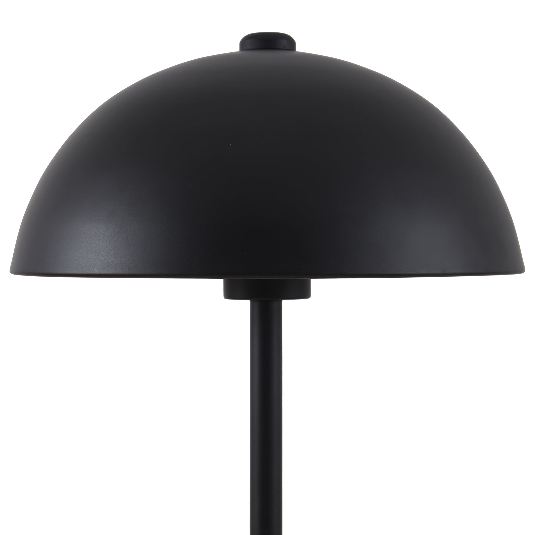 Better Homes & Gardens 18" Modern Dome Touch On/Off Table Lamp, Black