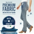 thumbnail image 6 of WallFlower Women's Luscious Curvy Bootcut Mid-Rise Insta Stretch Juniors Jeans (Standard and Plus), 6 of 8