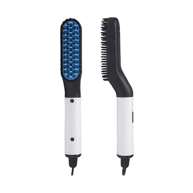 Plancha alisadora de barba con control preciso de calor para un peinado rápido de barba y cabello, tamaño compacto de 21 cm.