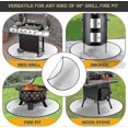 thumbnail image 4 of Fire Pit Mat For Decking, Heat Resistant Fireproof Mat For Wood Burning Fire Pit A-yuhao, 4 of 5