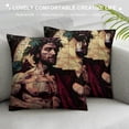 thumbnail image 3 of Orinice Painting Graphic Decorative Cushion Throw Pillow Cover for Home Sofa Car Bedroom - Square Design for Men Women Boys Girls - Durable Material - 1PC 20x20in, 3 of 5
