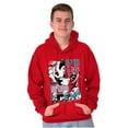 thumbnail image 3 of The Smurfs Kanji Up To No Good Men Big & Tall Graphic Hoodie Brisco Brands 4X, 3 of 5