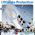 thumbnail image 3 of NGB SUPREMACY For Samsung Galaxy S24 Ultra Case Built-In Camera Guard Kickstand Lens Protector Wireless Charging MagSafe/Qi Magnetic Car Mount Phone Cover, 3 of 7