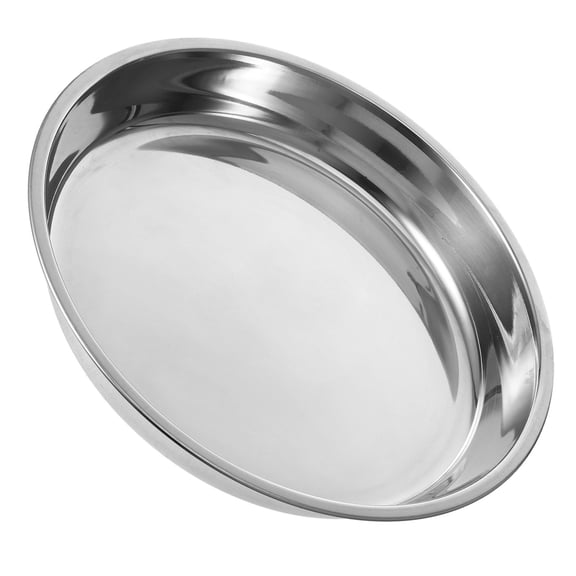 Stainless Steel Round Serving Platter with Raindrops Pattern and Steaming Tray for Rice Noodles - 1 Set Kitchen Cookware
