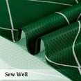 thumbnail image 4 of Emerald Green Shower Curtain for Bathroom, Ombre Waffle Weave Textured Fabric Shower Curtain Liner for Christmas Day, Durable and Machine Washable, 72 x 72 Inches, 4 of 6