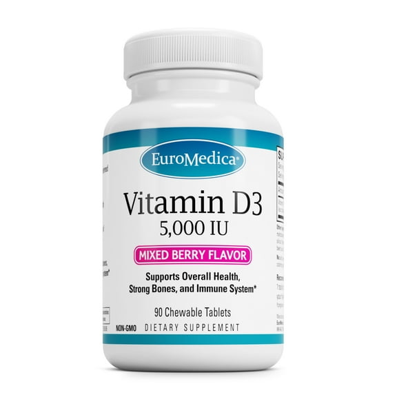 EuroMedica Vitamin D3 - 90 Chewable Tablets