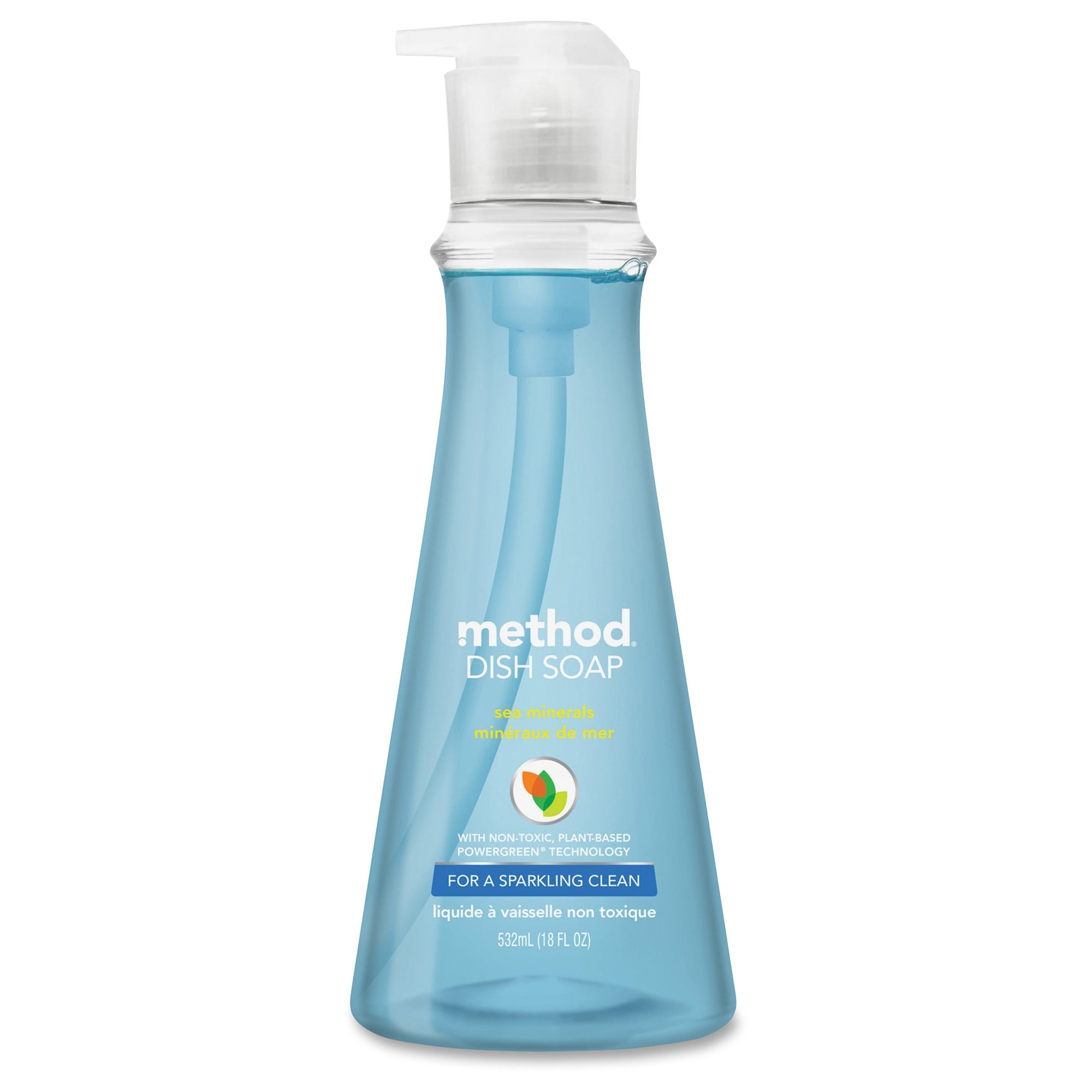 Method Sea Minerals Dish Soap - 0.14 Gal [18 Fl Oz] - Sea Mineral Scentbottle - 6 / Carton - Light Blue (00734ct)