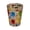 Multi-colored, variant on Vintage Embossed Drinking Glasses, 10.8Oz Colored wide mouth Glass Cup