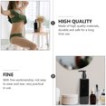 thumbnail image 3 of PBPBOX 2Pcs Small Volume Refillable Shower Gel Bottle Black Plastic Compact for Travel, 3 of 4