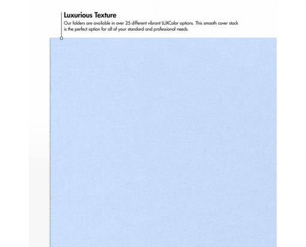 LUXPaper 9 x 12 Presentation Folder, Baby Blue, 250/Pack