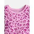 thumbnail image 2 of Wonder Nation Toddler Girls Graphic Tee with Short Sleeves, Sizes 18M-5T, 2 of 3