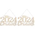 thumbnail image 3 of MLINS  2 Pieces Congratulations Decoration Graduation Sign Pendant, 3 of 8