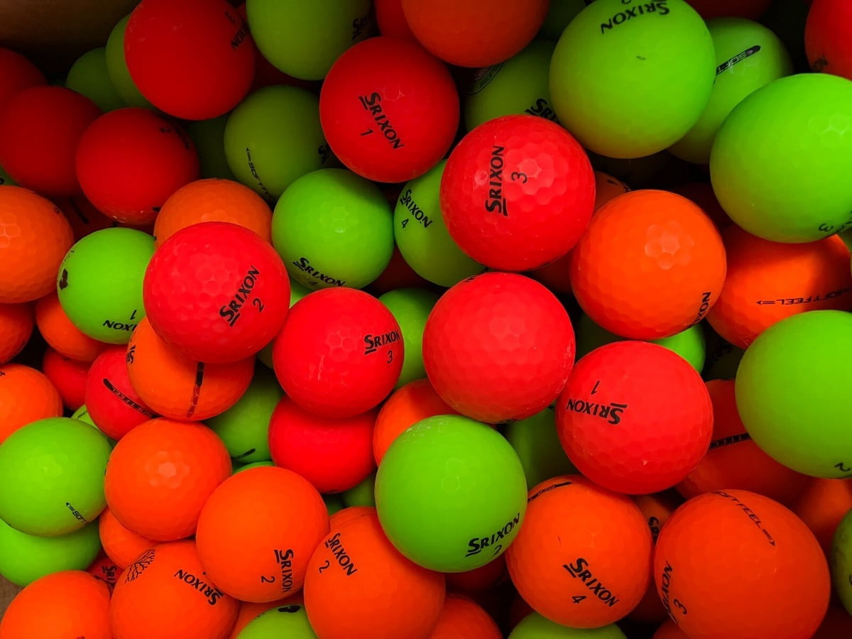 Pre-Owned Srixon Soft Feel Mat Mix Recycled Golf Balls 4A -3 dozens - by Mulligan