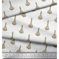 thumbnail image 2 of Soimoi Modal Satin Fabric Leaves & Floral Block Print Sewing Fabric Yard 42 Inch Wide, 2 of 3