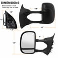 thumbnail image 6 of AKKON - For 00-05 Excursion 99-07 SuperDuty Pickup Truck Extendable Towing Manual Mirrors Passenger Right Side Replacement, 6 of 7