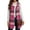 Rose Red, variant on Cuteduck Womens Sleeveless Plaid Vest Wool Blazer Jackets Cardigan Outerwear Fall Winter Tops