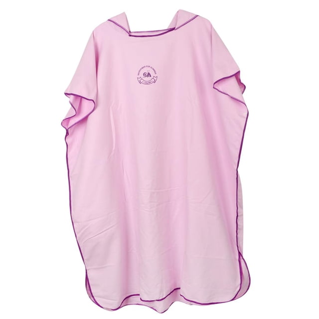 Toalla de baño poncho infantil con capucha poncho de baño toalla poncho de baño de microfibra Rosado Zulema Bata cambiadora de surf
