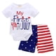 thumbnail image 1 of Conjunto coordinado XFGLCK para bebé – set de shorts del 4 de julio, 1 of 7