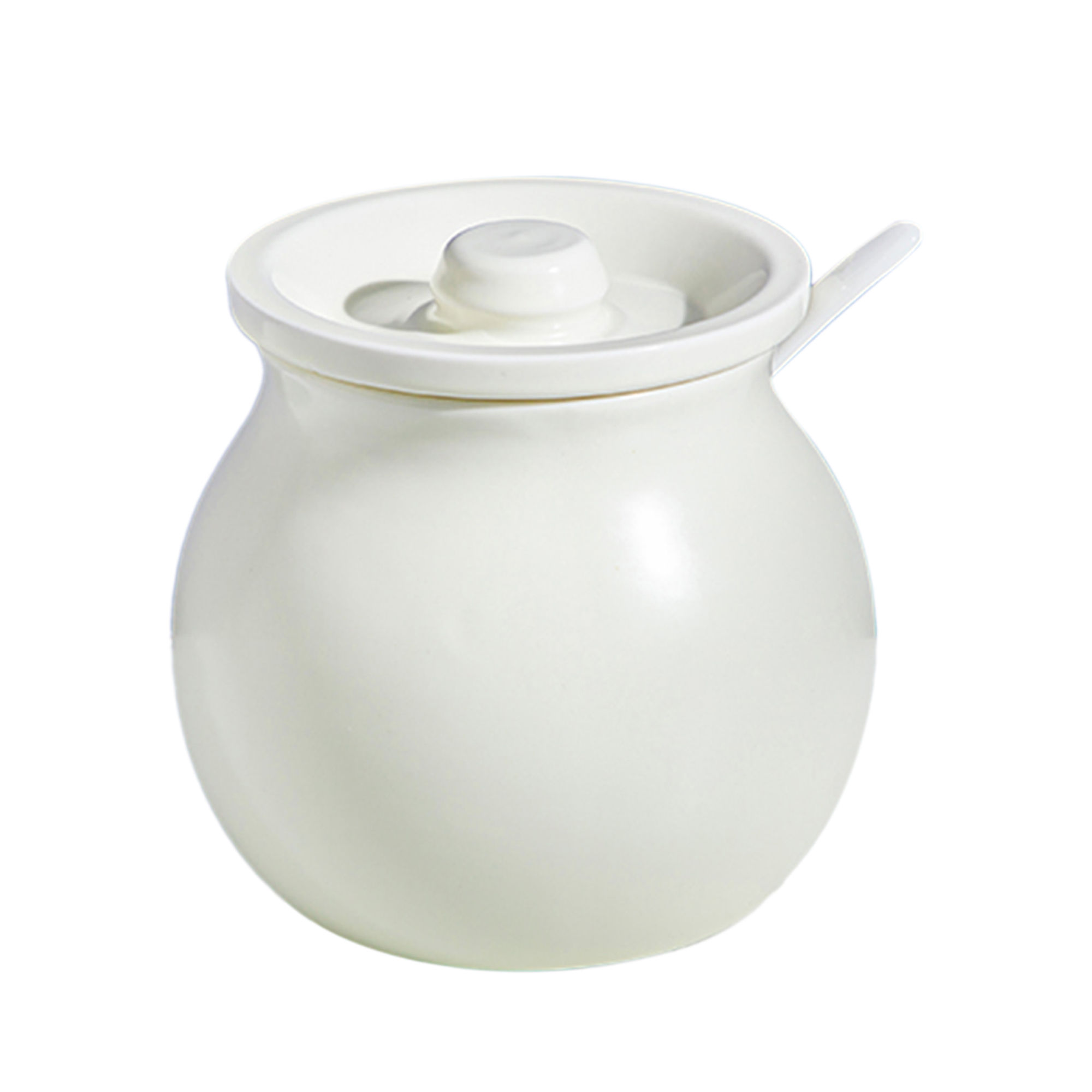 Qeeadeea/Solid Color Ceramic Sugar Bowl With Lid, Porcelain Sugar Pot