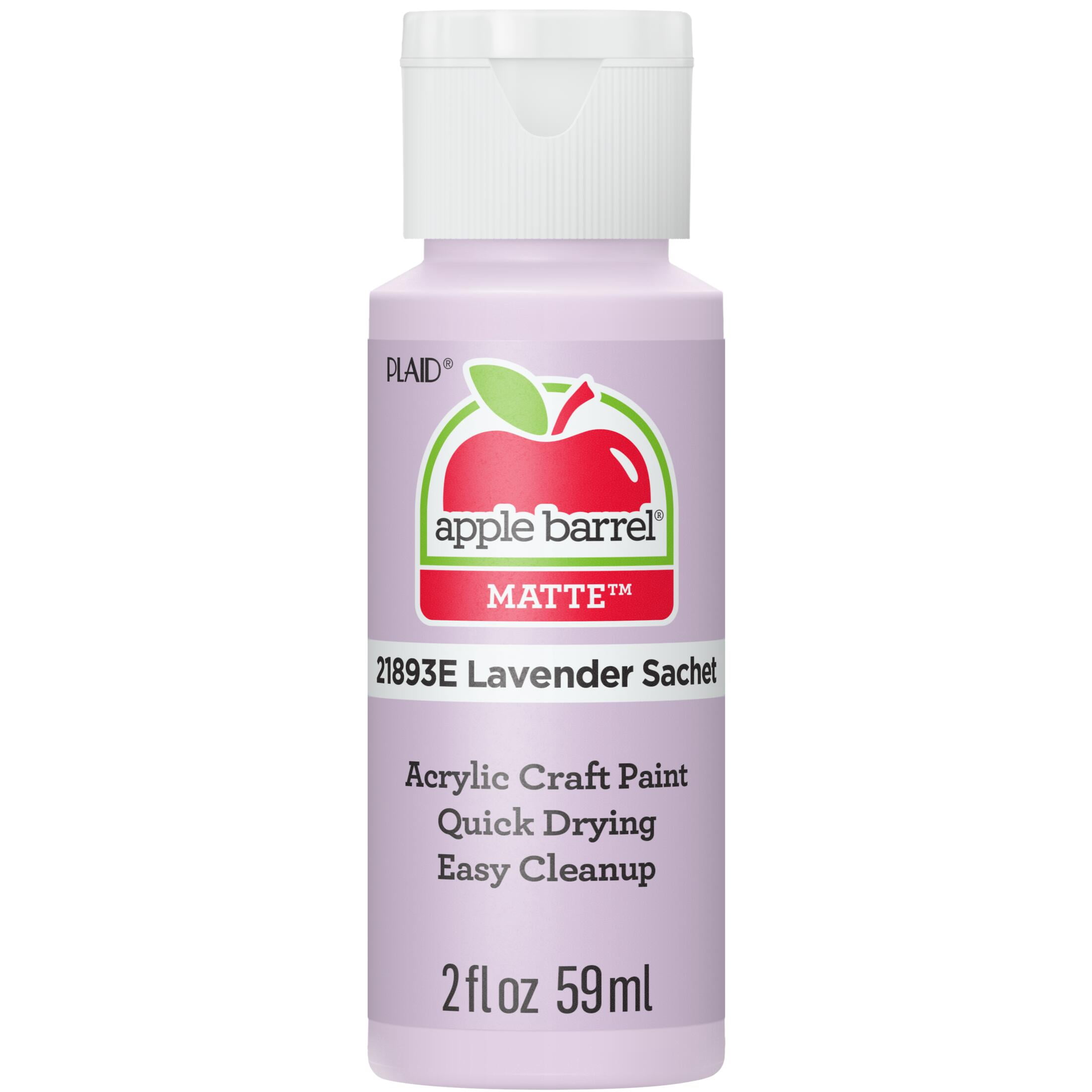 (2 pack) Apple Barrel Acrylic Craft Paint, Matte Finish, Lavender Sache, 2 fl oz