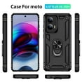 thumbnail image 6 of for Motorola Moto G Stylus 5G (2024) 6.7-inch Phone Case, Impact Resistant Metal Ring Magnetic Support Kickstand Drop Protector Cover for Motorola Moto G Stylus 5G (2024) 6.7-inch,Black, 6 of 14