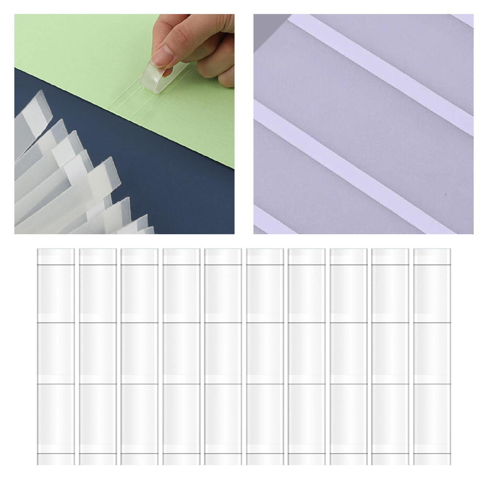 10 Packs Book Binder Thermal Glue Strips Hot Melt EVA Resin Flexible Material for Reports Documents Craft Projects