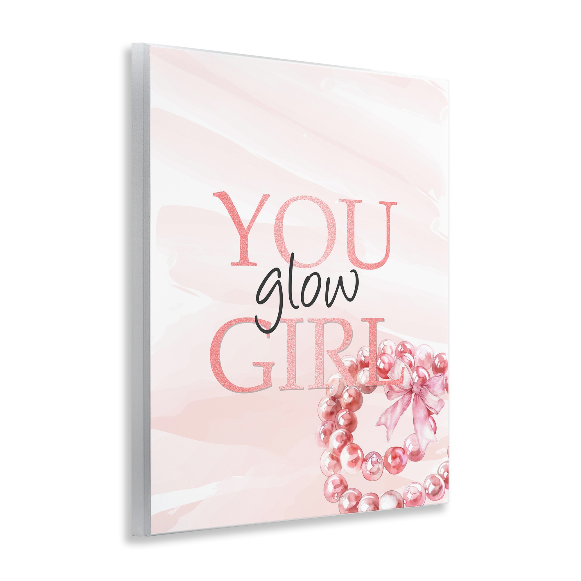 You Glow Girl Feminine Wall Plaque Art, design by Kim Allen