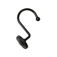 thumbnail image 5 of Utopia Alley Shower Hooks - Shower Curtain Rings for Bathroom - Rust Proof Shower Curtain Hooks for Shower Curtain or Liner - Set of 12, Matte Black, 5 of 10