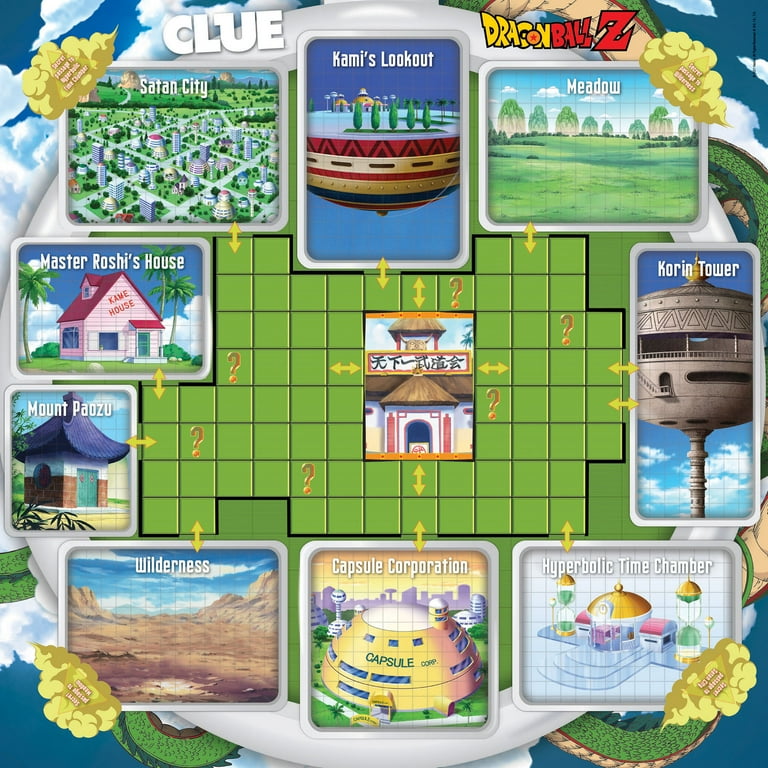  CLUE Dragon Ball Z, Collectible Clue Board Game Featuring Anime  Show