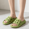 thumbnail image 4 of Women's Shower Shoes Fashion Casual Outdoor Indoor Shower Sandals with Drain Holes Lightweight Comfy Footwear Green 7 [EU-38], 4 of 5