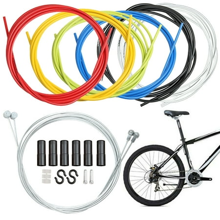 SPRING PARK Universal Bike Bicycle Shift Derailleur Cable & Brake Cable Housing Replacement Kit for Moutain Road Bike Cycling Repairing