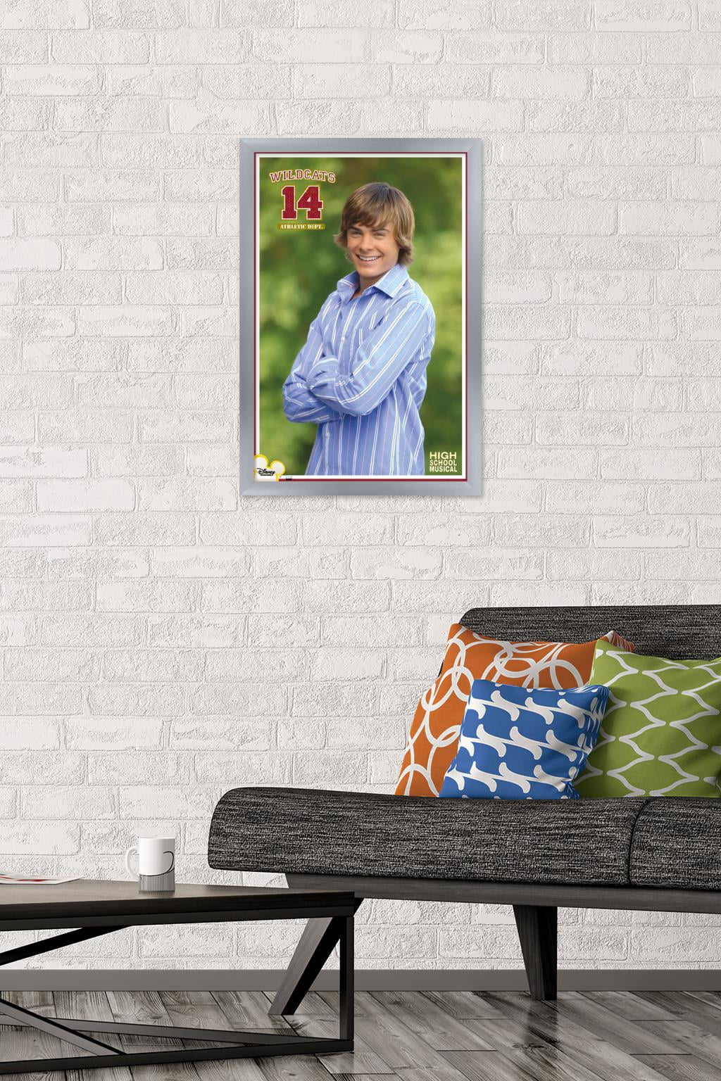 High School Musical - Troy Wall Poster, 14.725" x 22.375" Framed