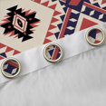 thumbnail image 4 of jejeloiu Southwestern Aztec Geometric Curtains Pack of 2 (42x84 Each),Rustic Western Boho Curtains Blackout,Beige Red Deepblue Bedroom Curtains For Teens,Ultra Soft Home Decor, 4 of 6