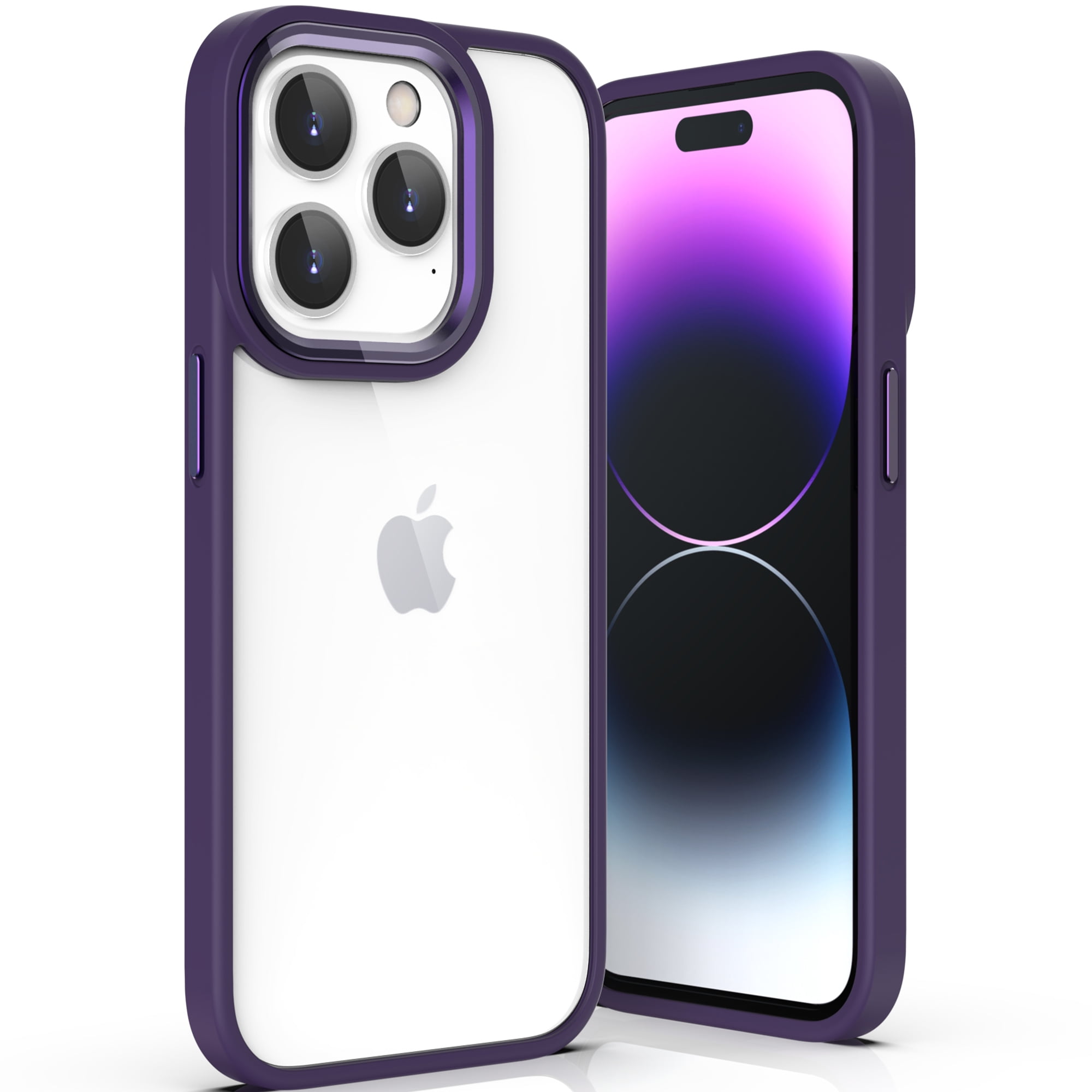 ULAK iPhone 14 Pro Max Case, Slim Shockproof Bumper Phone Case for Apple iPhone  14 Pro Max 6.7 inch for Women Girls Boys Men, Matte Black - Walmart.com