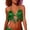 Green, variant on Sequin Fringe Bikini Top – Women's Belly Dance Performance Bra with Tassels for Party, Stage Show & Club Wear