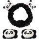 thumbnail image 1 of wonima11 Spa Headband Wrist Bands for Washing Face, 3 Pcs Black White Panda Face Wash Headbands, Kawaii Panda Headband with Arm Bands, Cute Animal Spa Makeup Skincare Headbands with Wristbands, 1 of 1