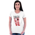 thumbnail image 4 of True Love Romantic Valentines Day Women's Graphic T Shirt Tees Brisco Brands S, 4 of 5