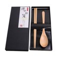 thumbnail image 2 of Nomeni Tableware Japanese Style Vintage Wooden Chopsticks And Spoon Tableware 5pcs Set, 2 of 2