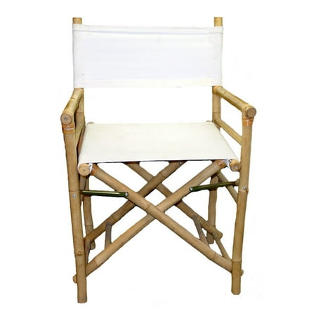 Bamboo54 Folding Bamboo Low Directors Chair With Canvas Cover Set Bamboo54 Folding Bamboo Low Directors Chair With Canvas Cover Set Of 2
