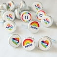 thumbnail image 5 of Big Dot of Happiness Love is Love - Pride - Rainbow Party Round Candy Sticker Favors - Labels Fits Chocolate Candy (1 sheet of 108), 5 of 7