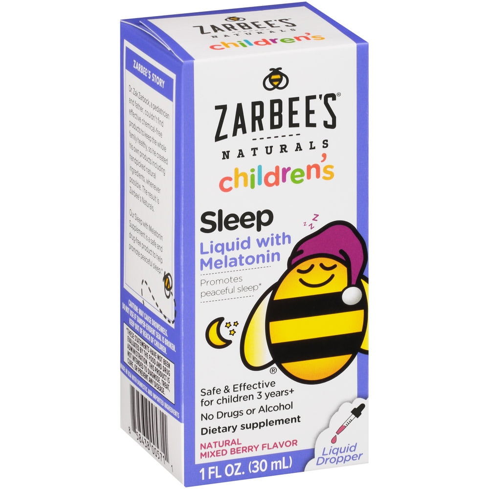 Zarbee S Naturals Children S Sleep Liquid With Melatonin Natural