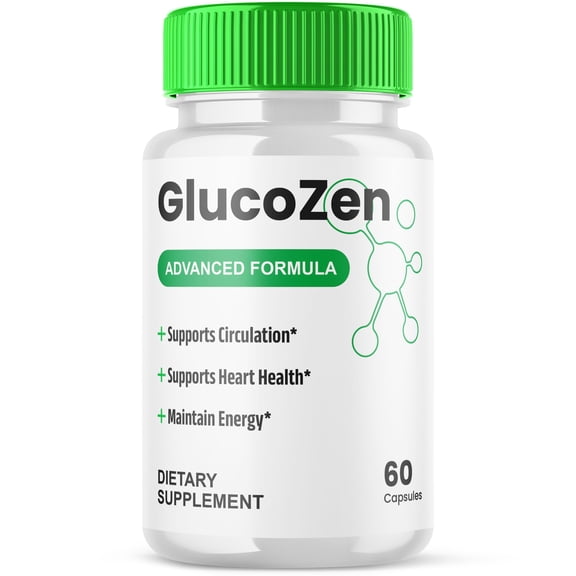 GlucoZen Blood Balance Support Pills Advanced Formula Vitamin Supplement Gluco Zen 60 Capsules