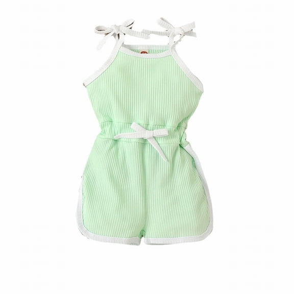 KVPLBQFD Baby Sweatsuit Summer Baby Girl 6-9 Month Long Sleeve Onesies Girl Rompers Toddler Sleeveless Solid Girls Solid Color Sling Jumpsuit Rustic Styles Jumpsuit Rustic 8 Year Old Girl Clothes