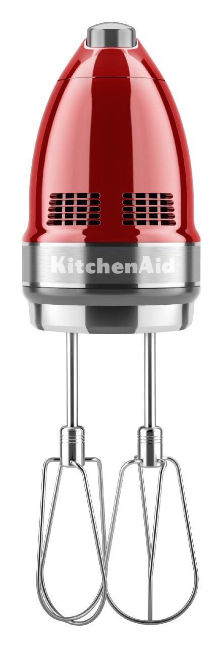 KitchenAid KHM926CA 9-Speed Hand Mixer, Candy Apple Red