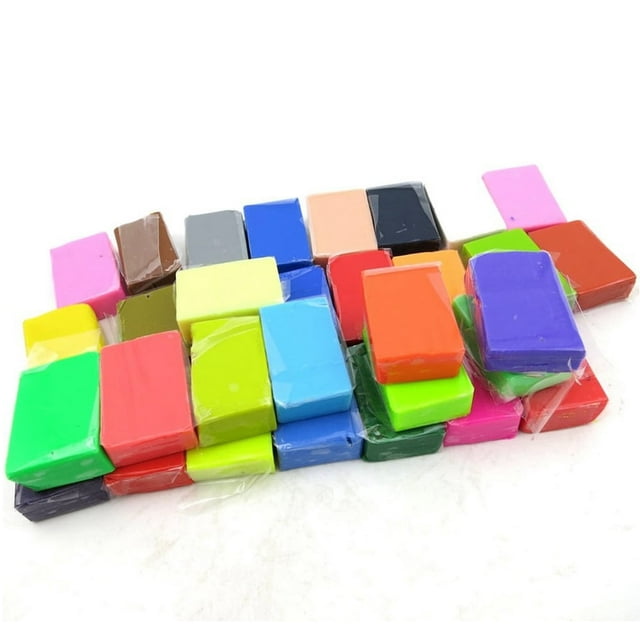 EASTIN 32 Colors DIY Oven Bake Polymer Clay Modeling Moulding Intelligence Toys for Kids Children (Assorted Color)