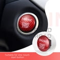 thumbnail image 5 of BINB ROAD Engine Start Stop Push Button Cover Trim Carbon Fiber Compatible with Mercedes Benz A C SL GLA GLC ML Class ,Red, 5 of 7
