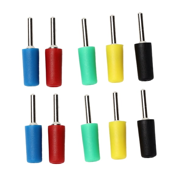 Banana Plug,10Pcs Banana Plug Nickel Banana Plug Probe Adapter Straight Rod Banana Plug Best in Class