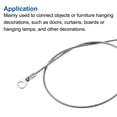 thumbnail image 5 of Unique Bargains 2mmx30cm Stainless Steel Lanyard Cable Eyelets Ended Wire Rope 6 Pack, 5 of 5