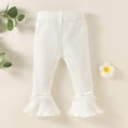 thumbnail image 5 of U·nikaka Baby Girls Pants Leggings Toddler Ribbed Bowknot Ruffle Flared 5-Pack (0-5 Years ), 5 of 10